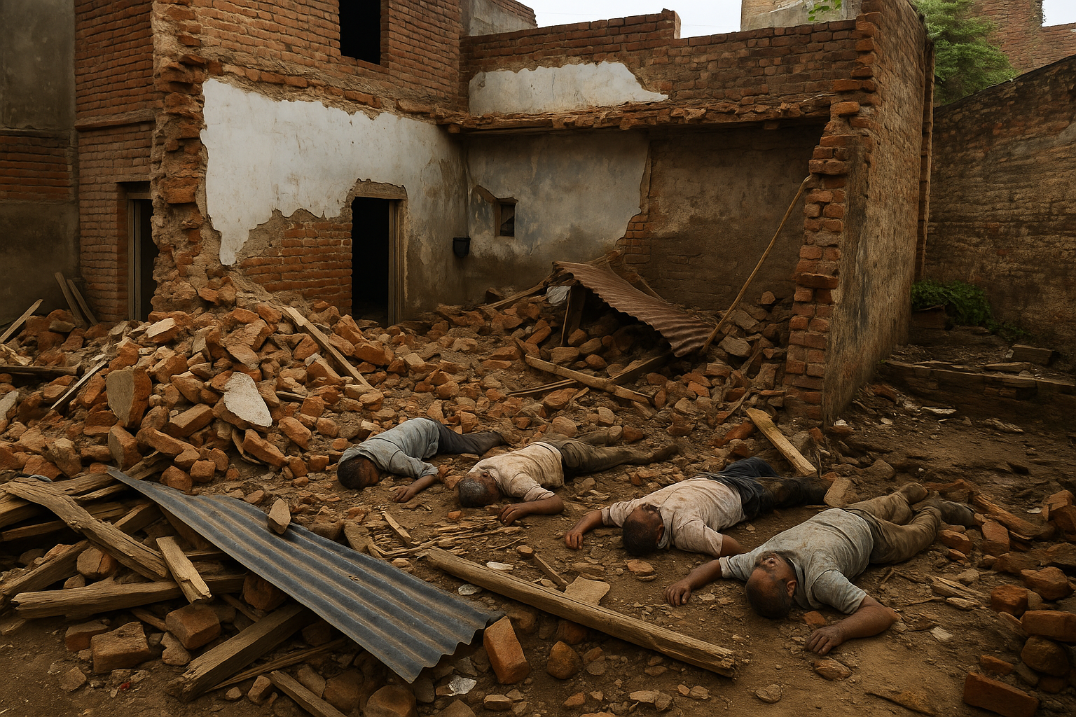 ग्वालियर में दीवार गिरने से दर्दनाक हादसा, 4 की मौत
