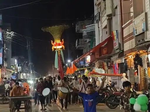 आलोट में निकली वाल्मीकि समाज की छड़ी यात्रा